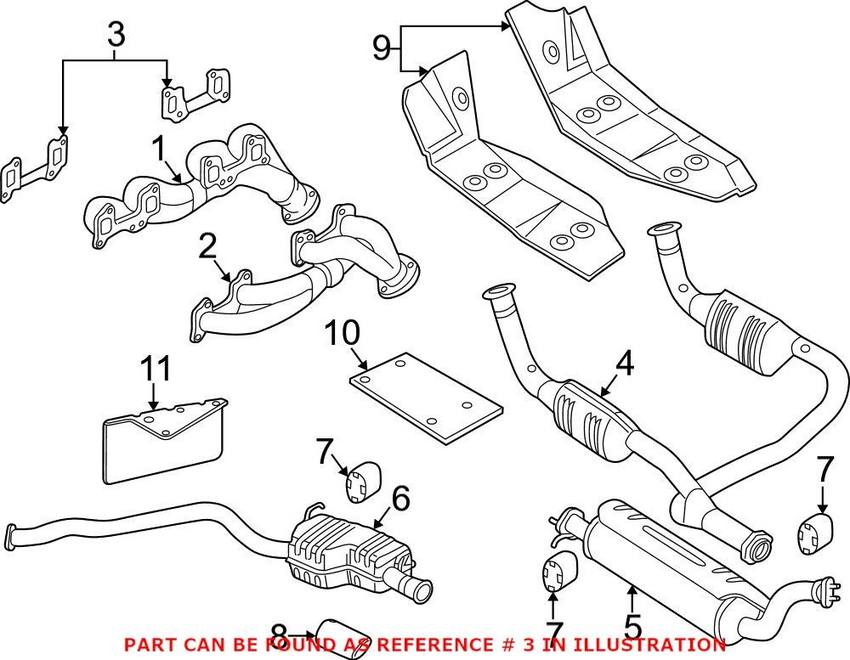 Land Rover Exhaust Manifold Gasket ERR6733